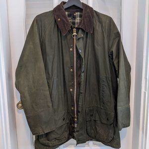 Mens Vintage Barbour Beaufort wax jacket, size 46